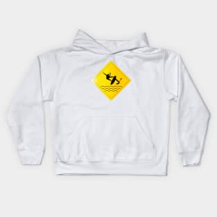 Hydrofoiling alert Kids Hoodie